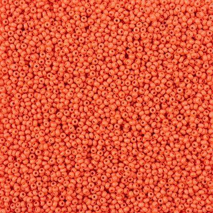 Czech Seed Bead 11/0 Vial Terra Intensive Orange Matt - Alberta Bead Store