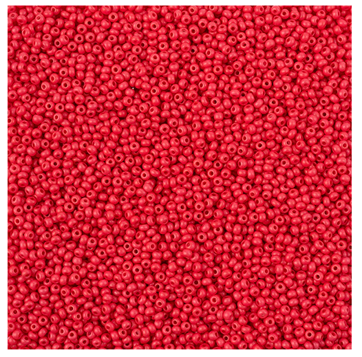 Czech Seed Bead 11/0 Terra Intensive Red Matt