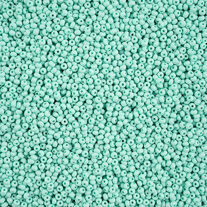 Czech Seed Bead 11/0 PermaLux Dyed Chalk Mint Matt
