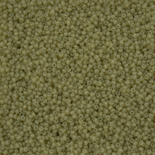 Czech Seed Bead 11/0 Alabaster Avocado Solgel