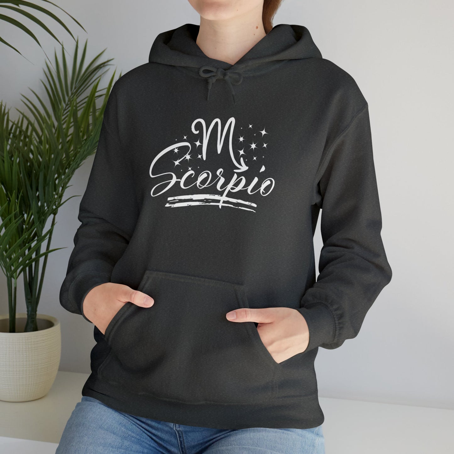 Scorpio AF Heavy Hooded Sweatshirt - Premium Hoodie from Printify - Shop now at Crystals and Sun Signs Co