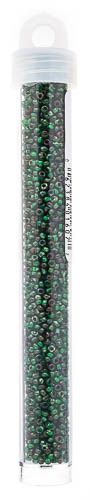 Miyuki Seed Bead 11/0 Opaque Green Picasso