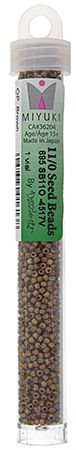 Miyuki Seed Bead 11/0 Opaque Brown Picasso