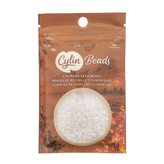 Cylin Bead 11/0 Crystal Luster