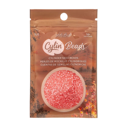Cylin Bead 11/0 Rose-Pink AB Lined