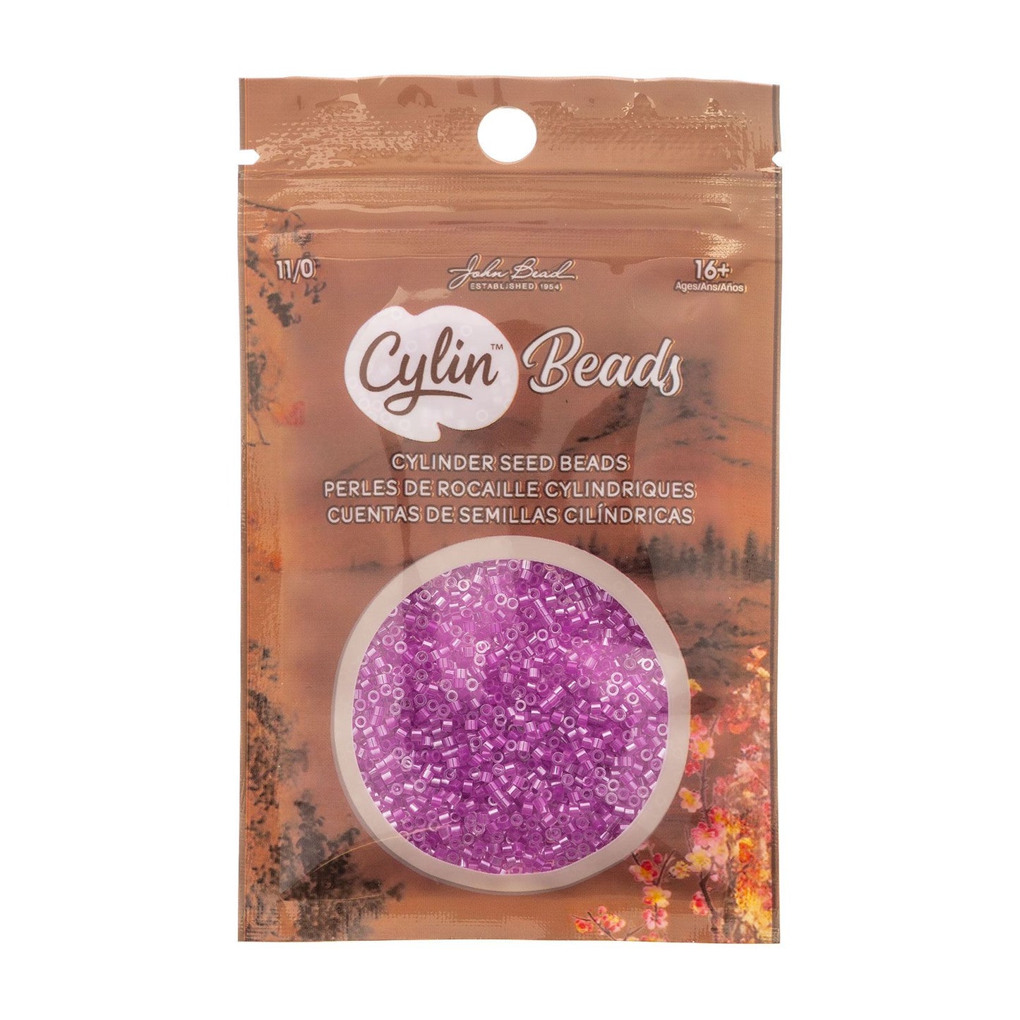 Cylin Bead 11/0 Orchid Glow AB Lined