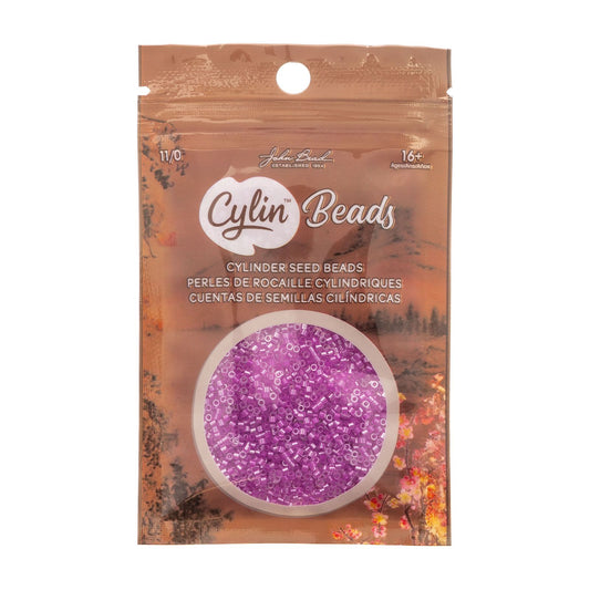 Cylin Bead 11/0 Orchid Glow AB Lined