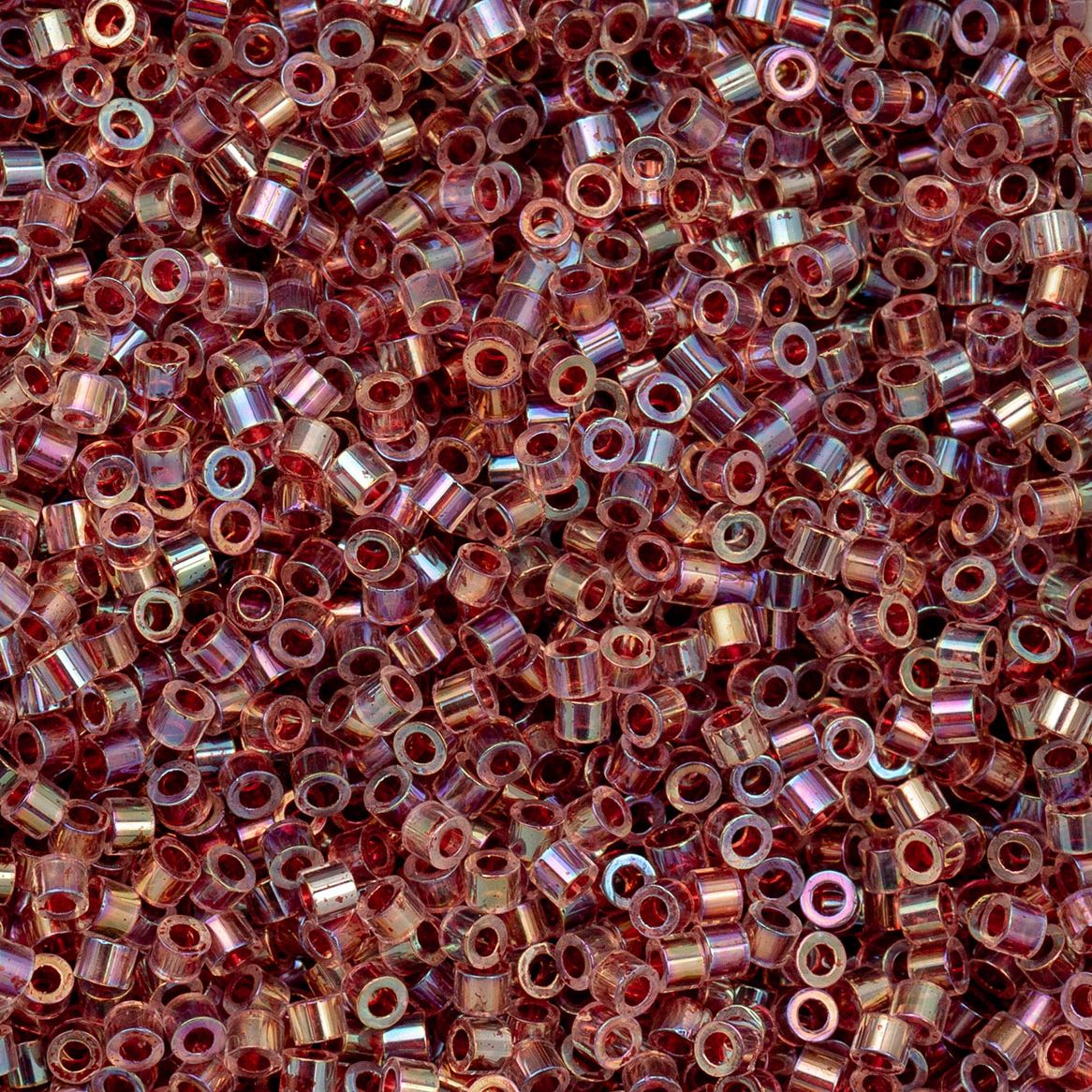 Cylin Bead 11/0 Red Gold Luster