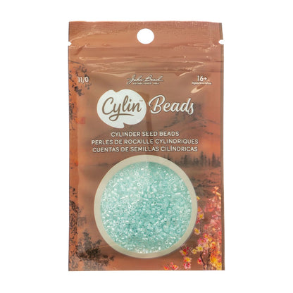 Cylin Bead 11/0 Light Crystal Aqua Ceylon