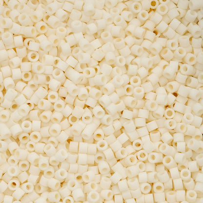 Cylin Bead 11/0 Cream Matte Glazed Luster