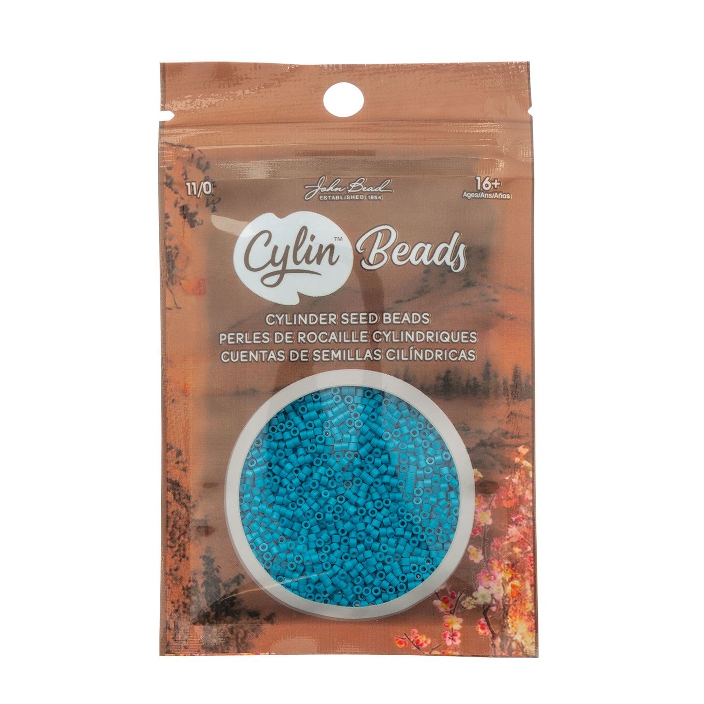 Cylin Bead 11/0 Dark Turquoise Blue