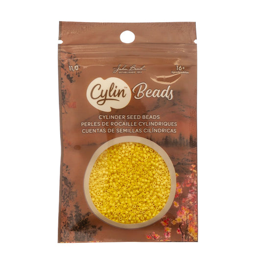 Cylin Bead 11/0 Opaque Yellow