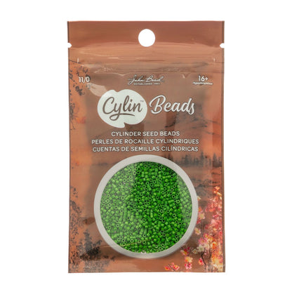 Cylin Bead 11/0 Opaque Grass Green