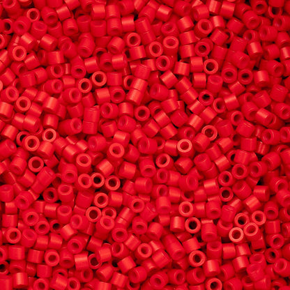 Cylin Bead 11/0 Red Fire Cracker Red