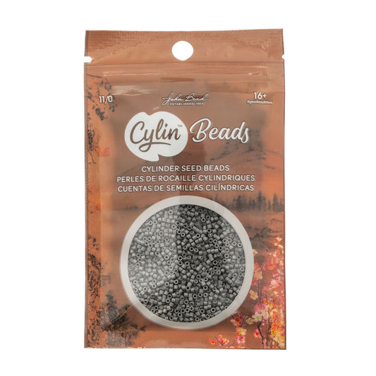 Cylin Bead 11/0 Grey Opaque