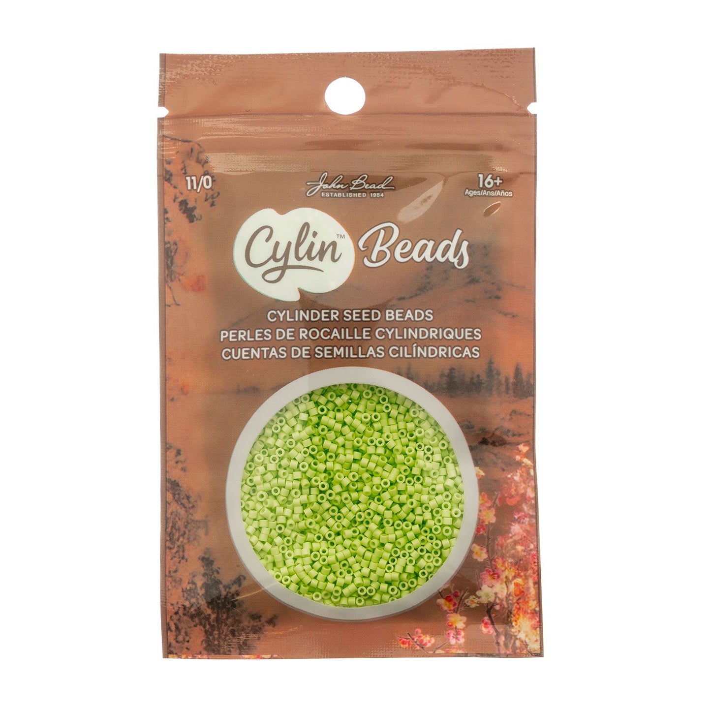 Cylin Bead 11/0 Opaque Chartreuse