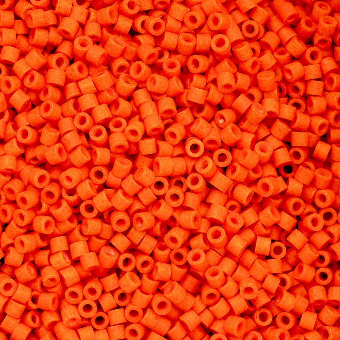 Cylin Bead 11/0 Opaque Orange Matte