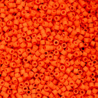 Cylin Bead 11/0 Opaque Orange Matte