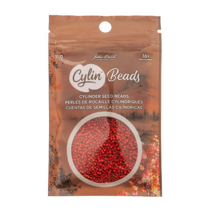 Cylin Bead 11/0 Red Matte