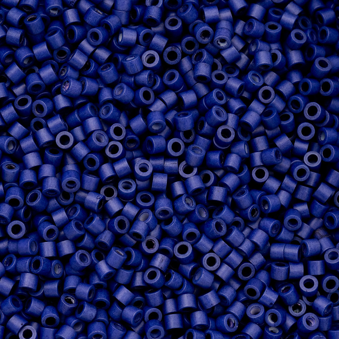 Cylin Bead 11/0 Opaque Cobalt Blue Matte - Alberta Bead Store