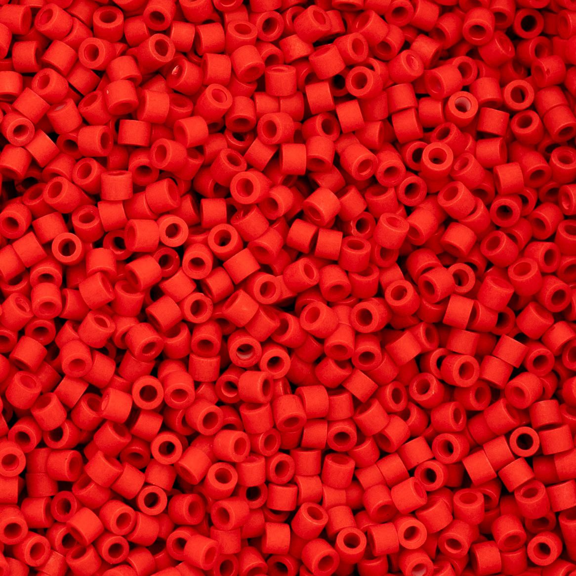 Cylin Bead 11/0 Red Vermillion Matte
