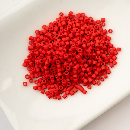Cylin Bead 11/0 Red Vermillion Matte
