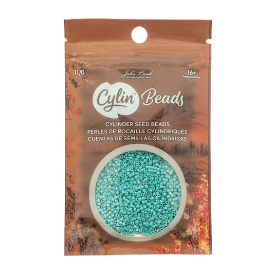 Cylin Bead 11/0 Opaque Vibrant Turquoise