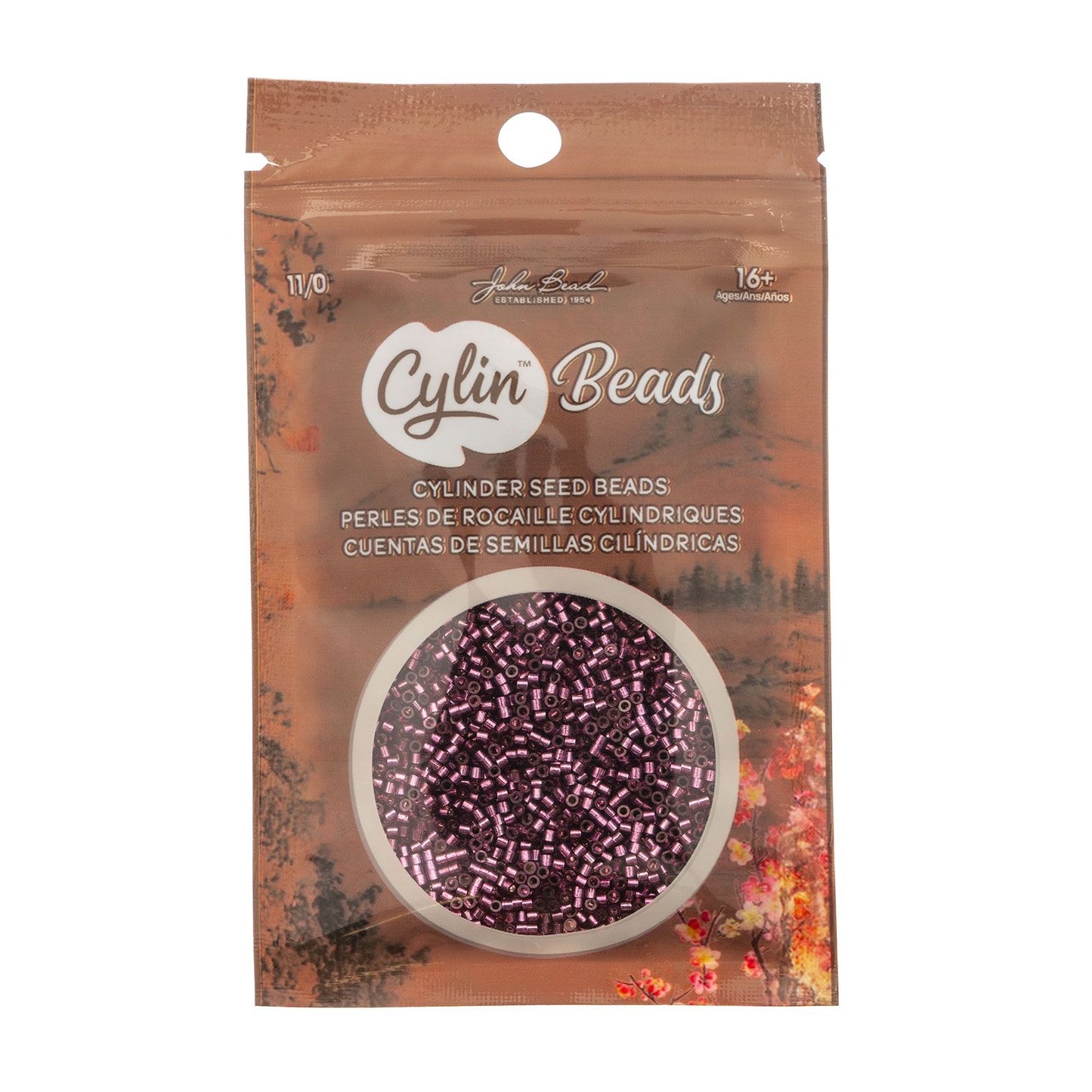 Cylin Bead 11/0 Raspberry S/L