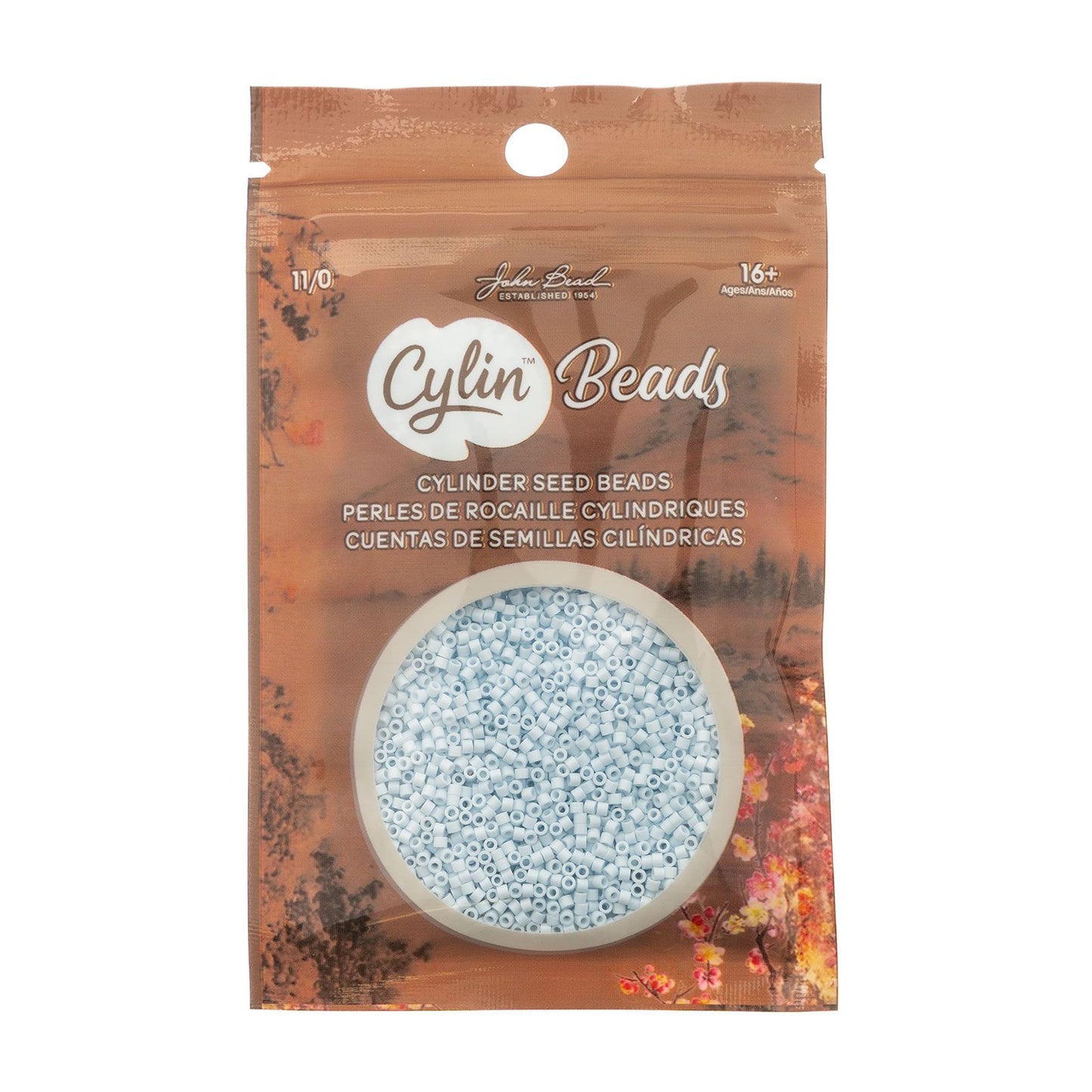 Cylin Bead 11/0 Opaque Light Blue Sky
