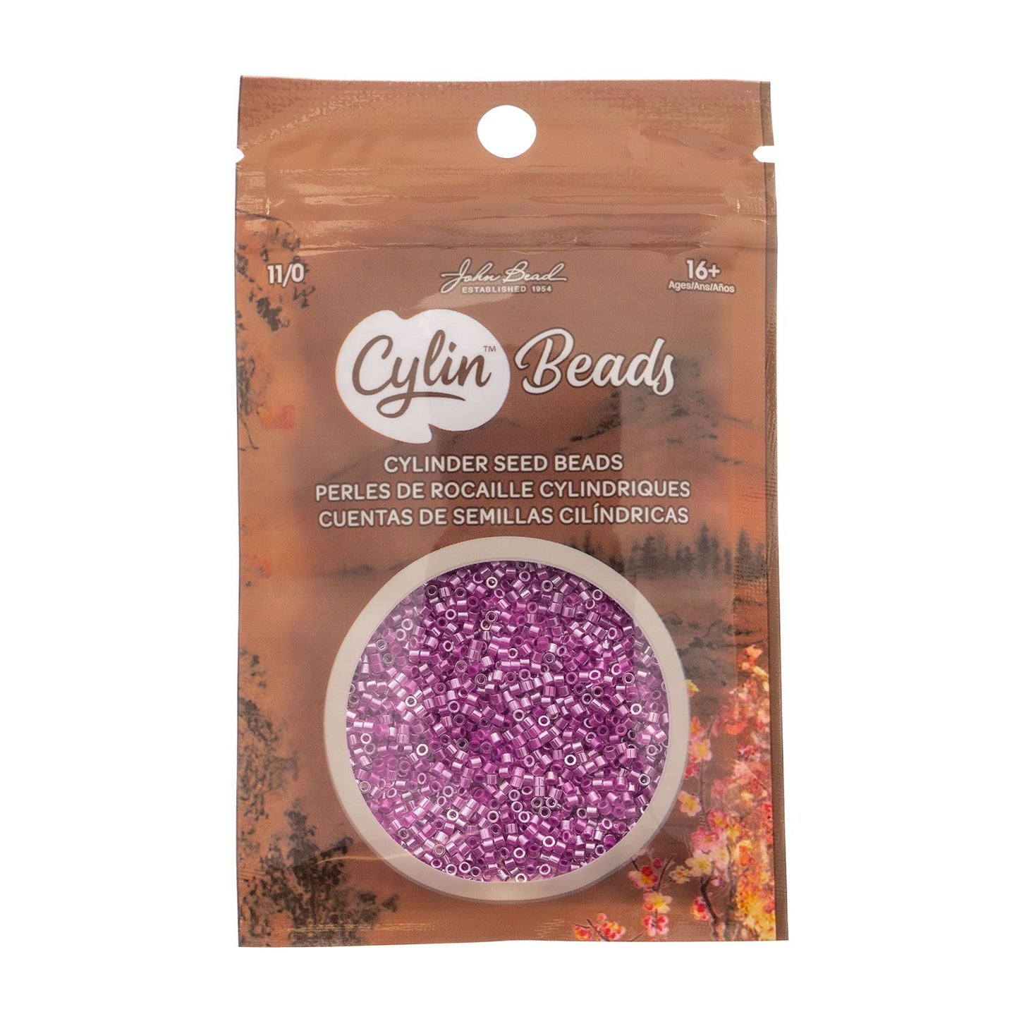 Cylin Bead 11/0 Grape Neon Color