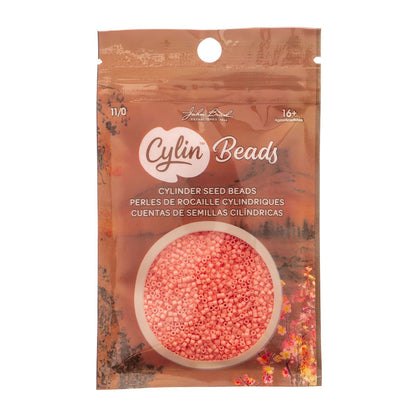 Cylin Bead 11/0 Opaque Soft Coral Pink
