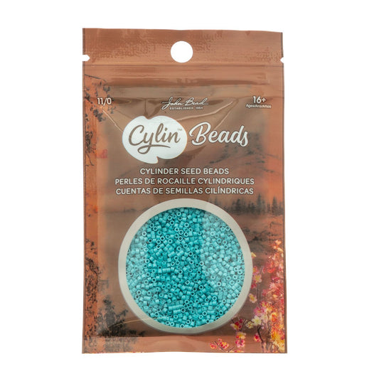Cylin Bead 11/0 Opaque Turquoise Blue