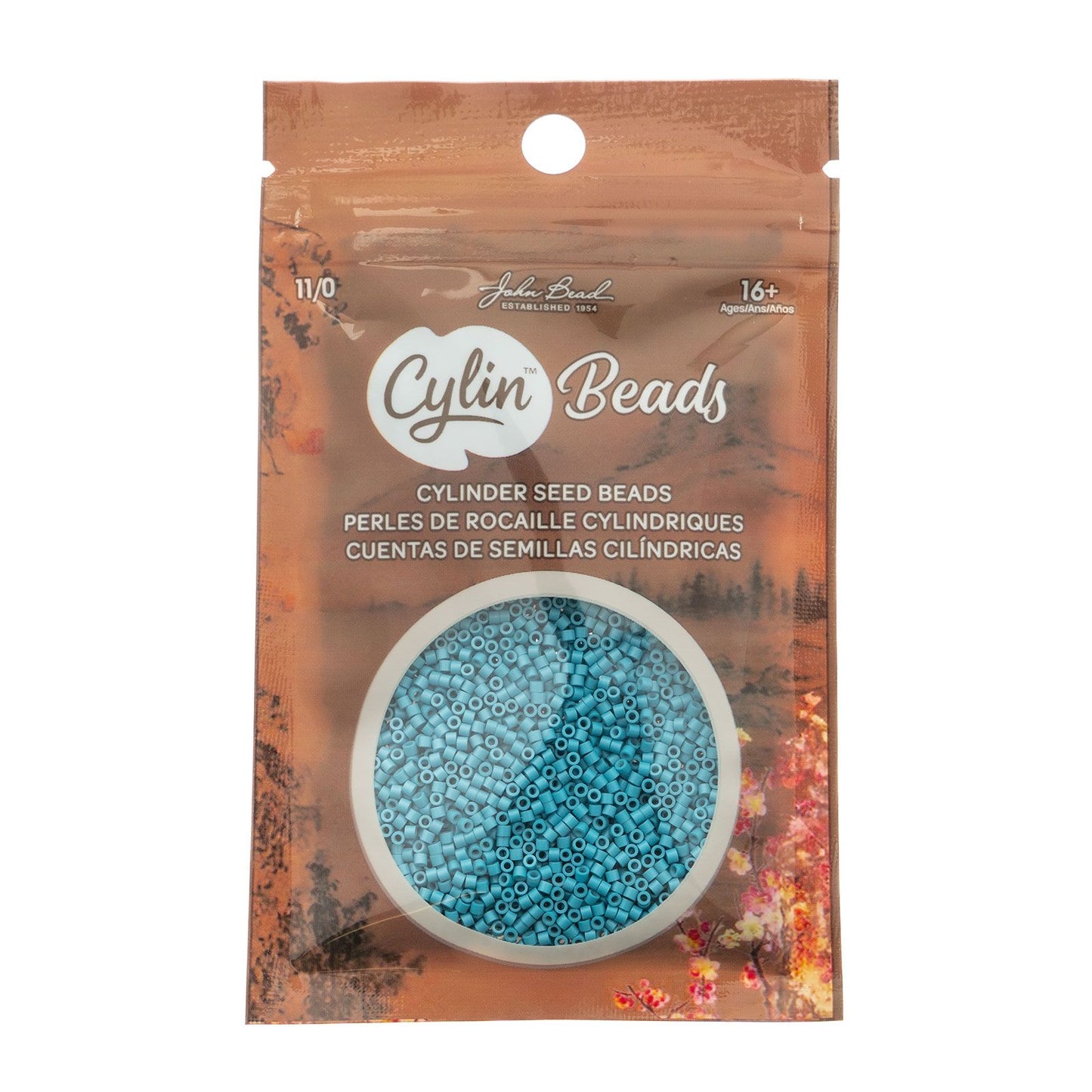 Cylin Bead 11/0 Opaque Blue Lagoon