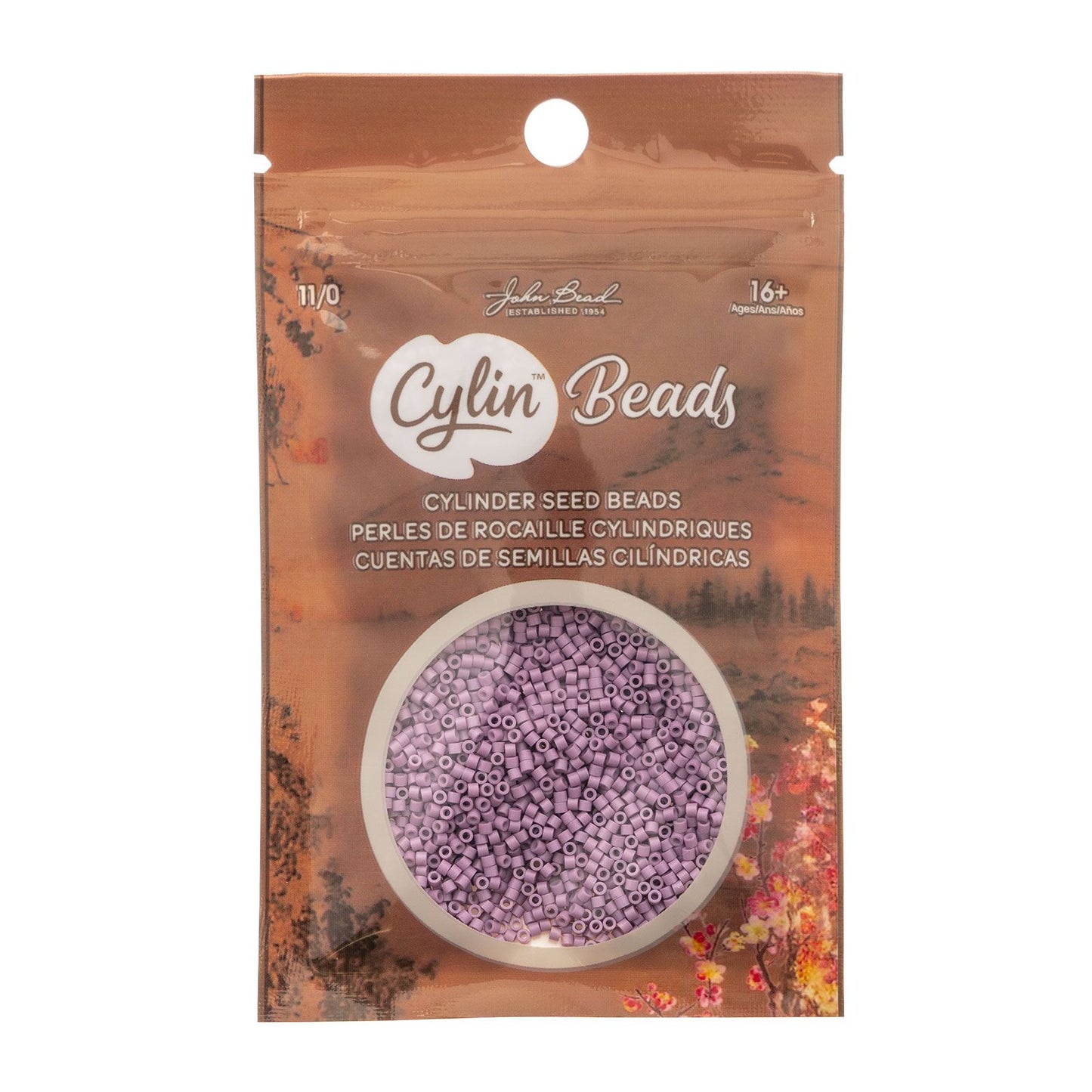 Cylin Bead 11/0 Opaque Lilac