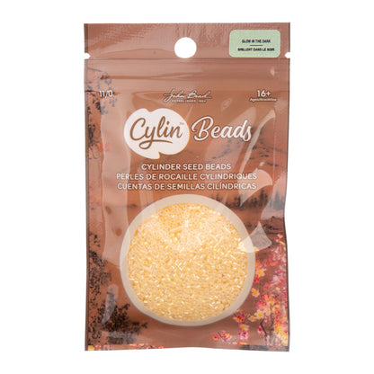 Cylin Bead 11/0 Glow in Dark AB Light Yellow