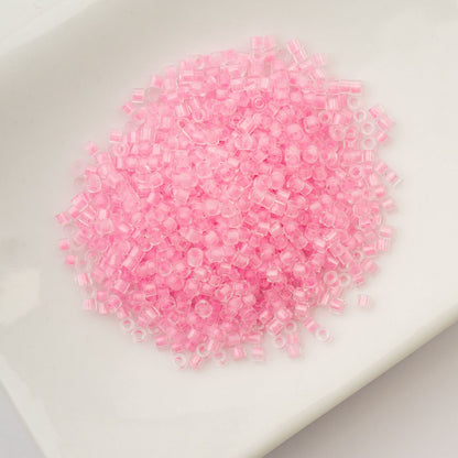 Cylin Bead 11/0 Glow in Dark Pink