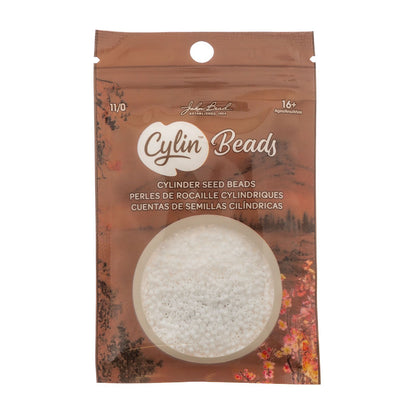 Cylin Bead 11/0 Matte Macaron White