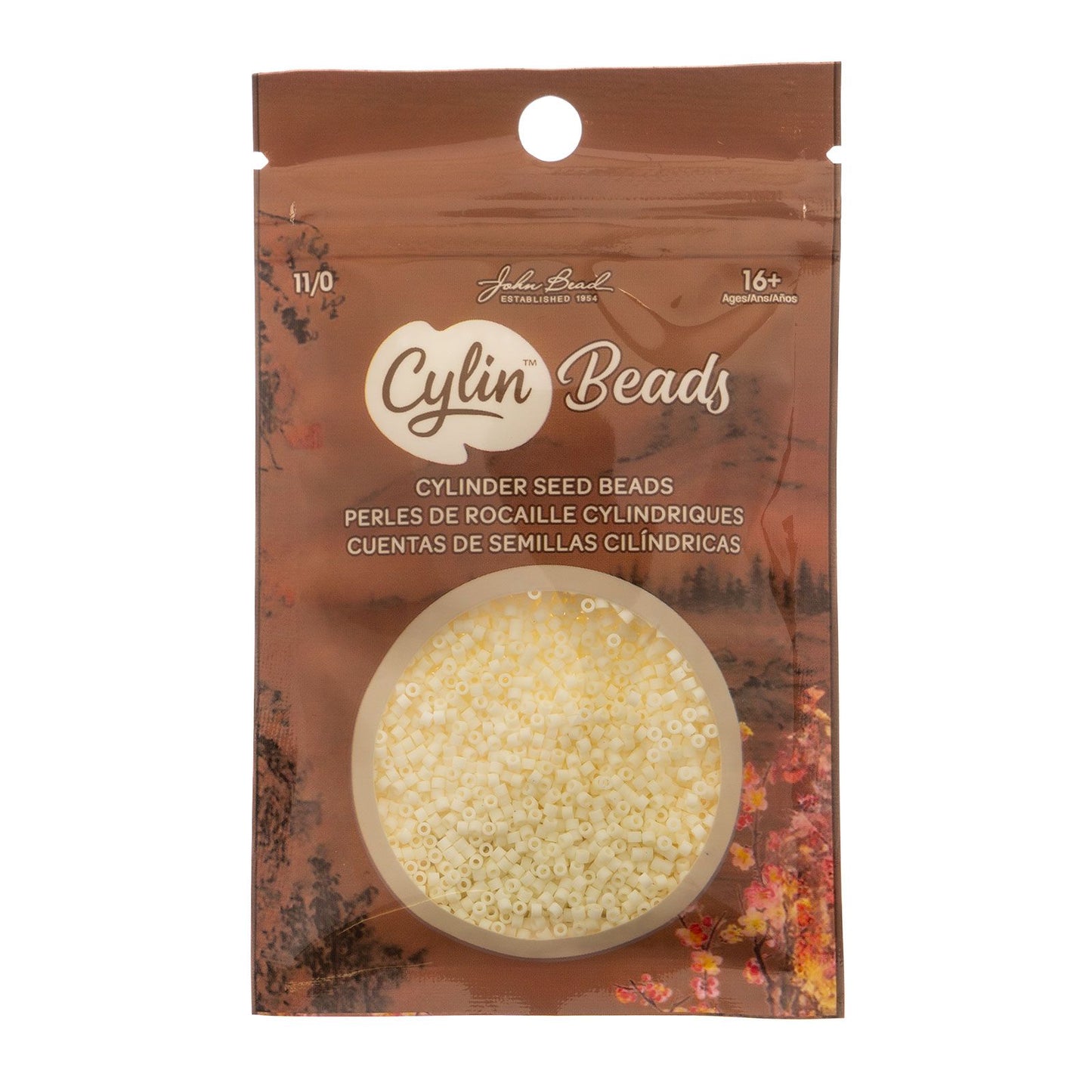 Cylin Bead 11/0 Matte Macaron Cream