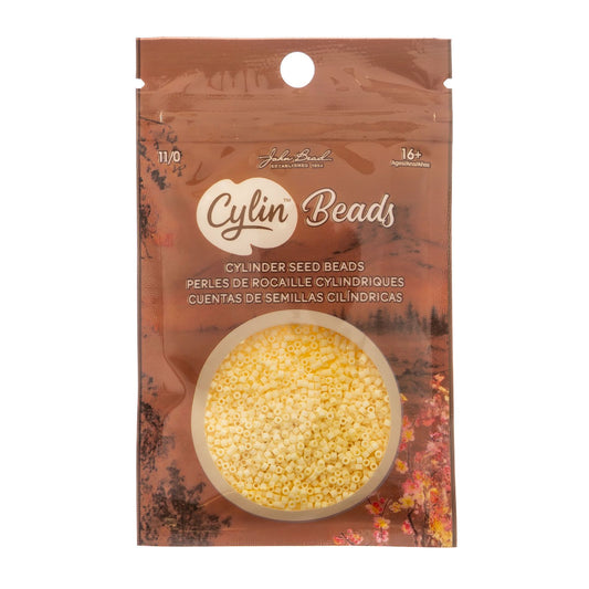 Cylin Bead 11/0 Matte Macaron Butter Cream