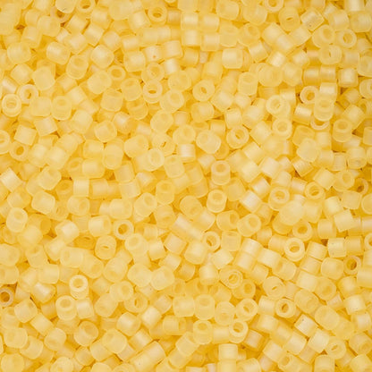 Cylin Bead 11/0 Matte Macaron AB Butter