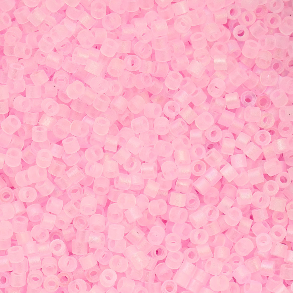 Cylin Bead 11/0 Matt Macaron AB Baby Pink - Alberta Bead Store