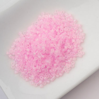 Cylin Bead 11/0 Matt Macaron AB Baby Pink - Alberta Bead Store