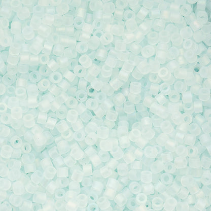 Cylin Bead 11/0 Matt Macaron AB Soft Blue - Alberta Bead Store