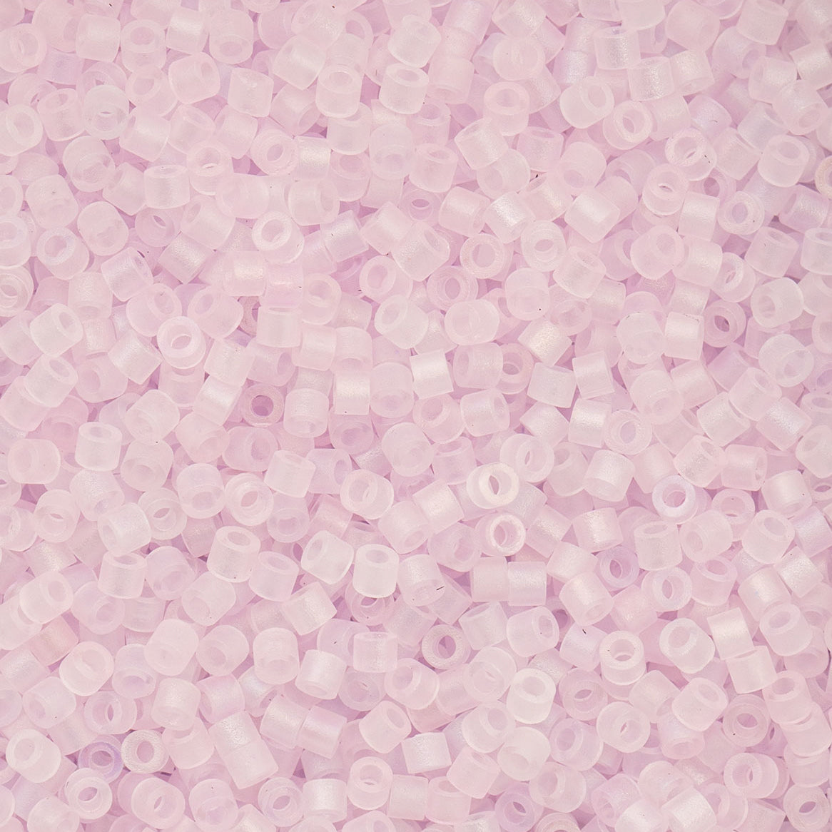 Cylin Bead 11/0 Matt Macaron AB Pale Lavander - Alberta Bead Store