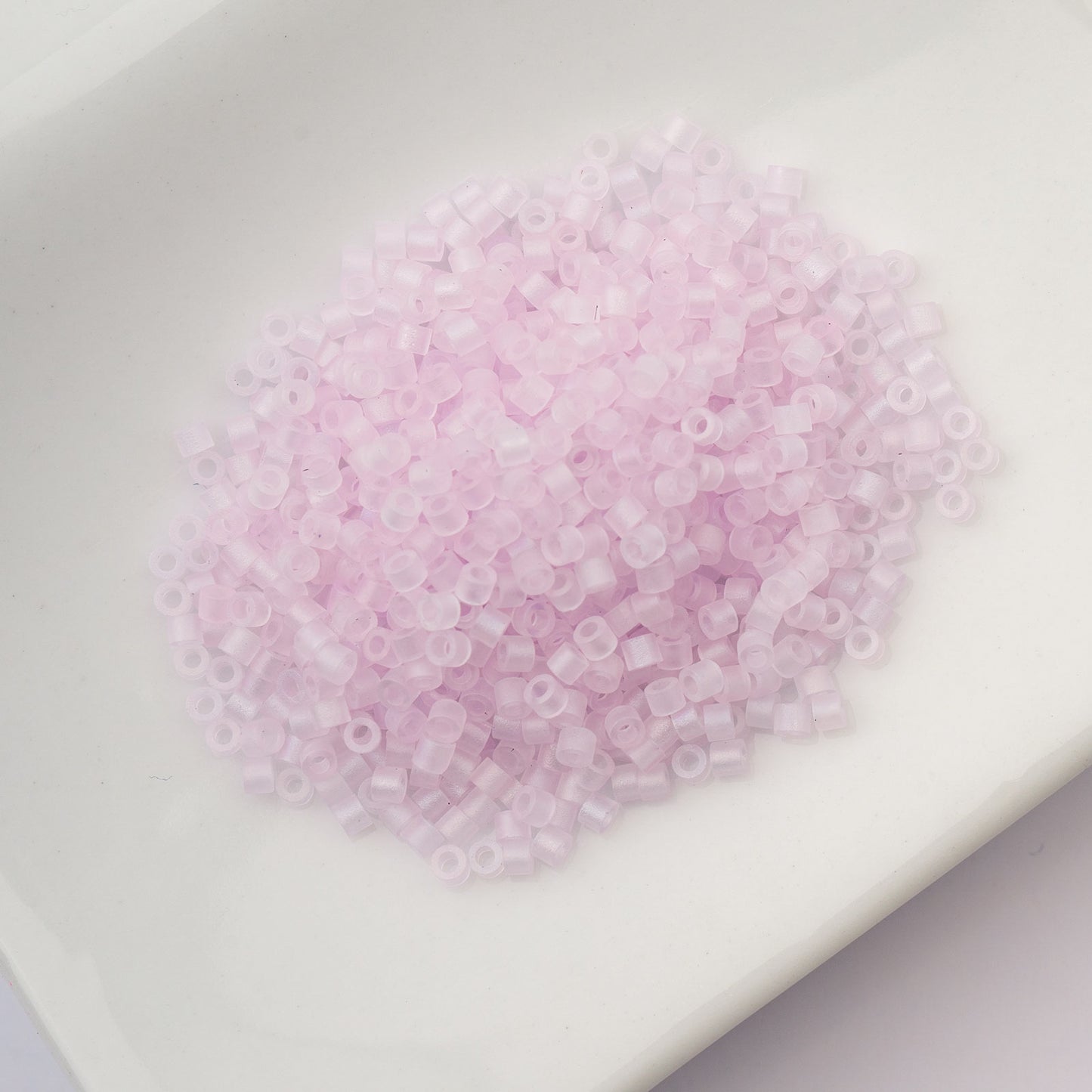 Cylin Bead 11/0 Matt Macaron AB Pale Lavander - Alberta Bead Store