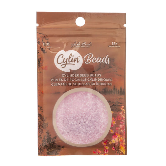 Cylin Bead 11/0 Matt Macaron AB Pale Lavander - Alberta Bead Store