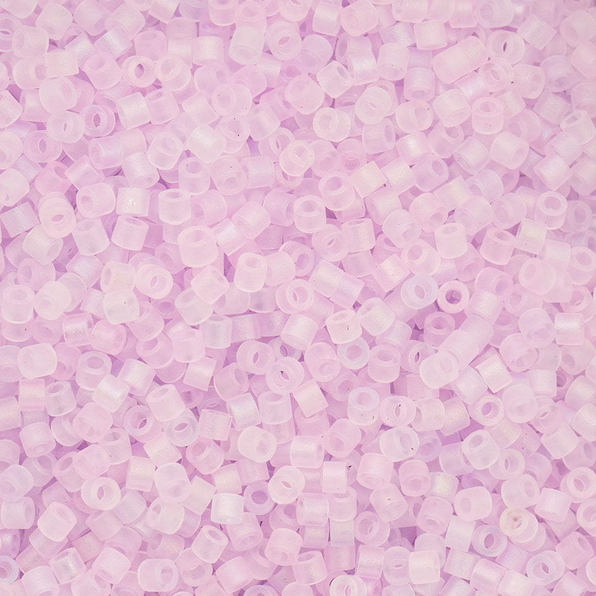 Cylin Bead 11/0 Matte Macaroon AB Lilac Frost - Alberta Bead Store