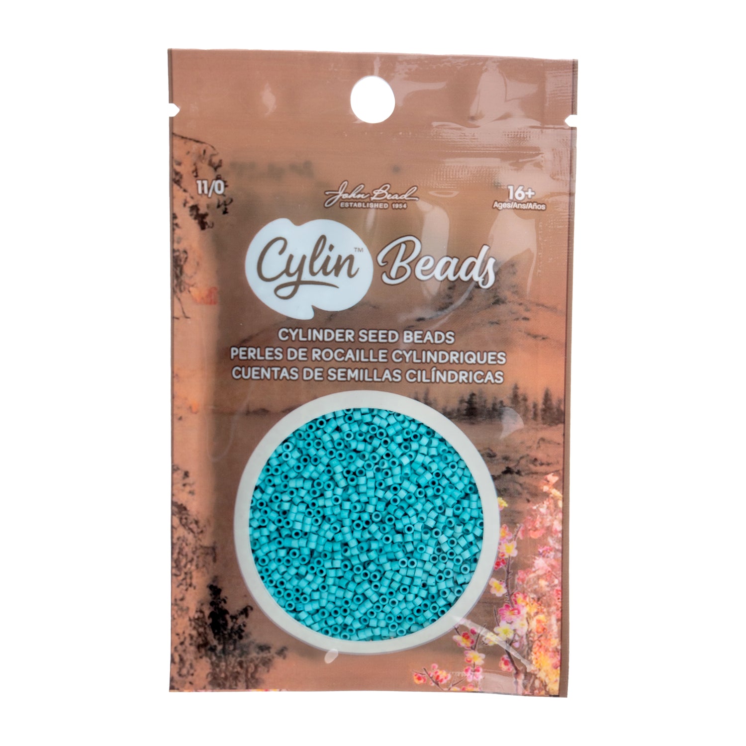 Cylin Bead 11/0 Turquoise Green - Alberta Bead Store