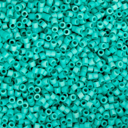 Cylin Bead 11/0 Opaque Turquoise Green