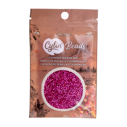 Cylin Bead 11/0 Fuschia S/L - Alberta Bead Store